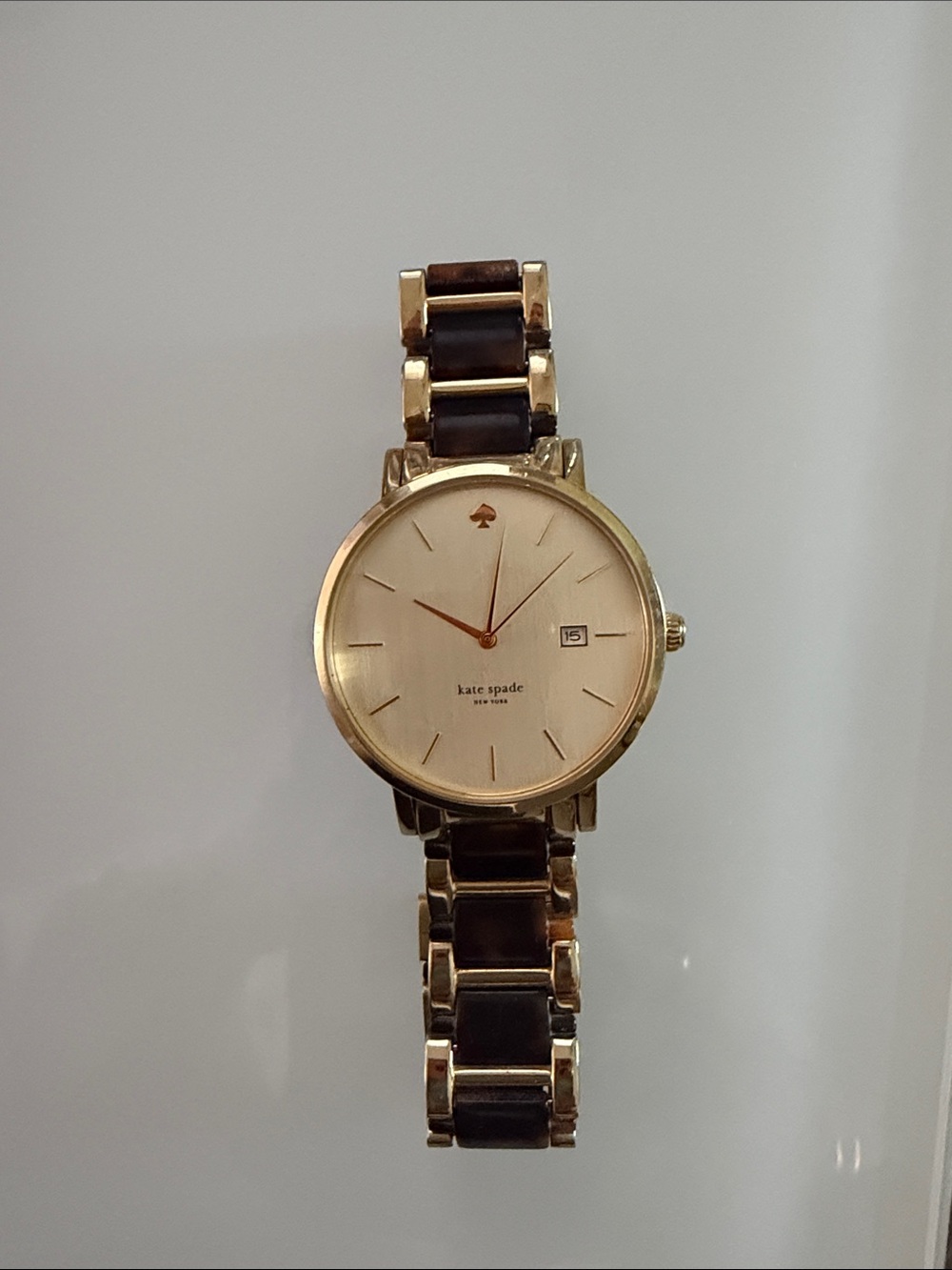 kate spade Gold Dial Brown Link Bracelet Watch
